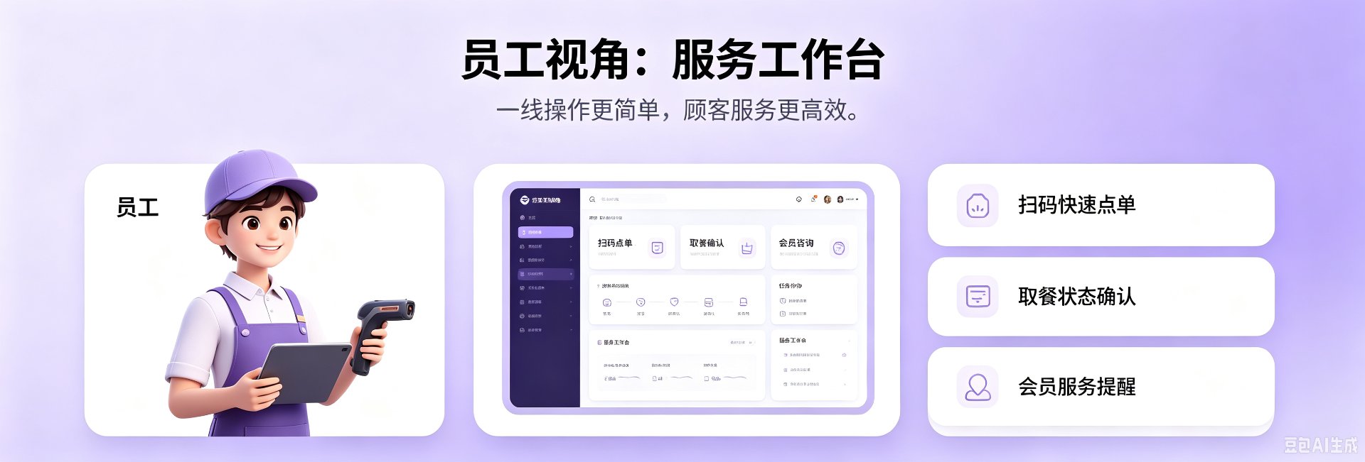 员工视角：服务工作台